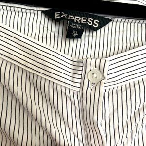 Off the shoulder pinstripe top from Express